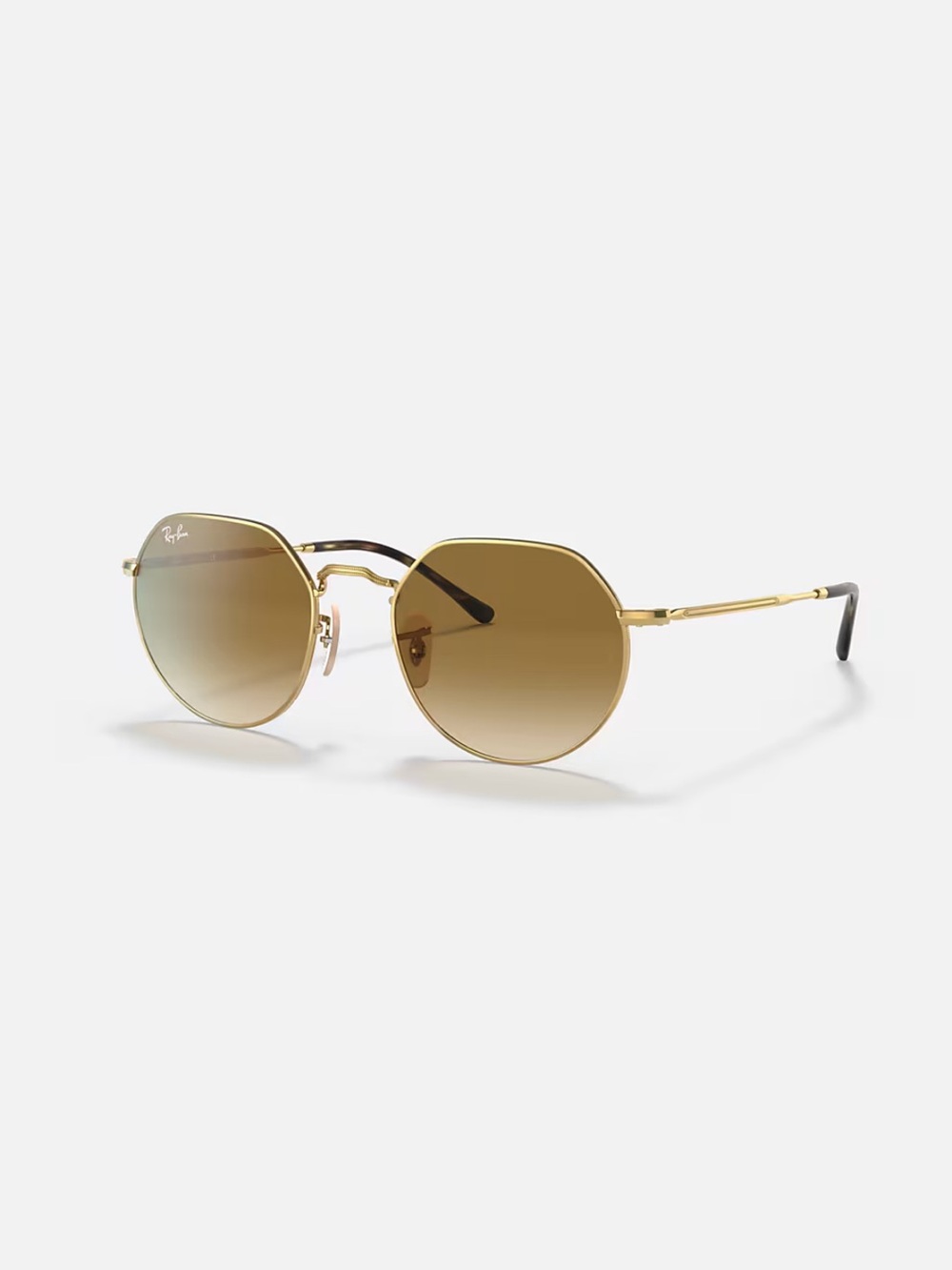 Ray-Ban Gold Hexagonal Sunglasses